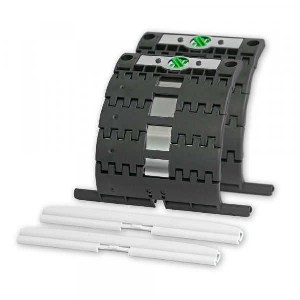 2 Hochschiebesicherungen „SecuBlock rapid“, 3-gliedrig, inkl. 2 Einschubprofile Neubau