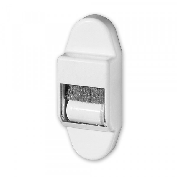 Mini-Leitrolle, weiß, mit Bürstendichtung