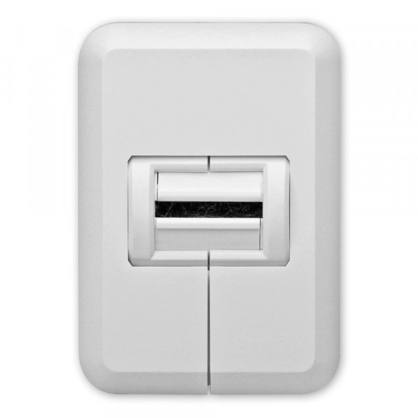 Nachrüst-Energiespar-Gurtführung weiß, mit Abdeckung