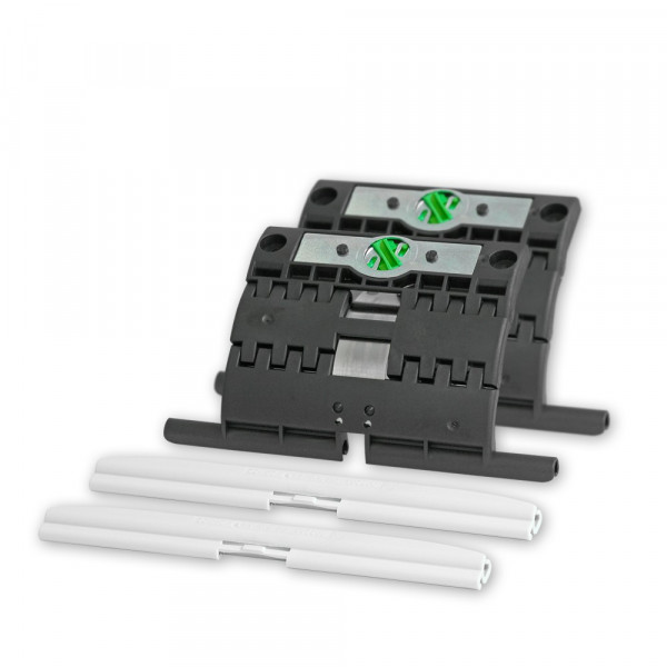 2 Hochschiebesicherungen „SecuBlock rapid“, 1-gliedrig, inkl. 2 Einschubprofile Neubau