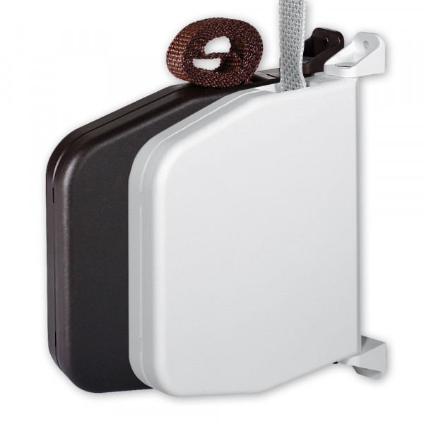 Mini-Aufputz-Gurtwickler Normo, aufklappbar, mit Gurt