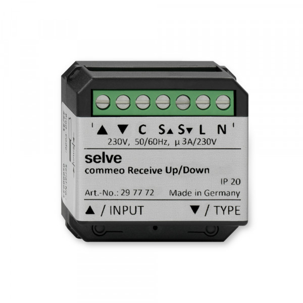 SELVE commeo Receive Up/Down Funkempfänger für Rollladen, Markise und Raffstore