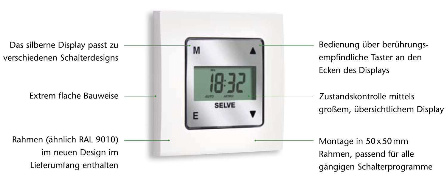 Selvetimer Plus Design-Zeitschaltuhr mit Display
